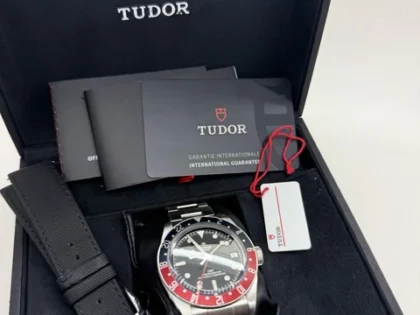 2023 Tudor Black Bay GMT Pepsi Red Blue 41mm Steel Auto Watch 79830RB B+P
