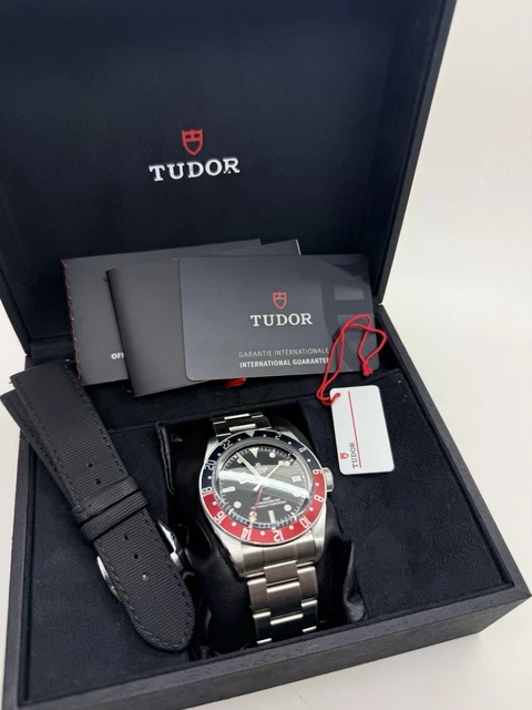 2023 Tudor Black Bay GMT Pepsi Red Blue 41mm Steel Auto Watch 79830RB B+P