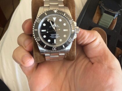 Montre Rolex Submariner pour homme, noire - 114060