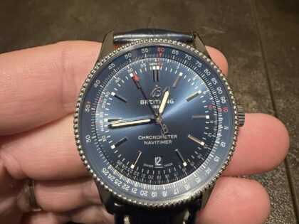 Breitling Navitimer Automatic Date 41mm Bleu A17326161C1P4 - A17326 ENSEMBLE COMPLET