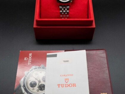 Tudor Prince Date 79260 Petit Cadran Panda Coffret Complet 2003 Boîte + Papiers