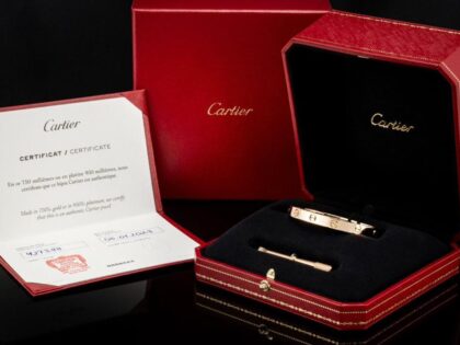Bracelet Cartier Love Classic en or rose 18 carats, taille 16
