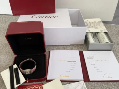 Montre Cartier Panthère pour femme - Or 18 carats et acier - Coffret complet