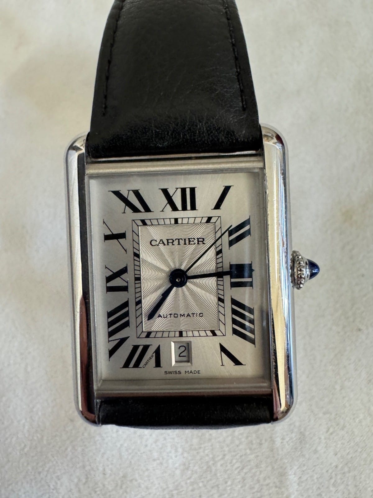 Montre homme Cartier Tank Must XL Automatique Argent - WSTA0040