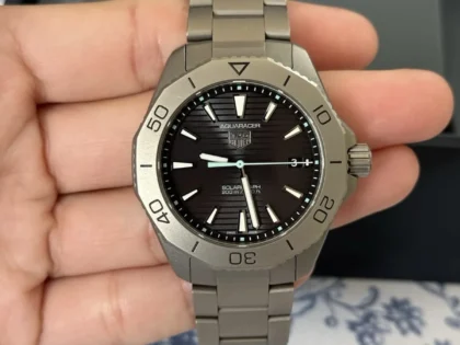 TAG HEUER Aquaracer Titanium 200 Solargraph WBP1180.BF0000 Boîte complète, papiers 2023
