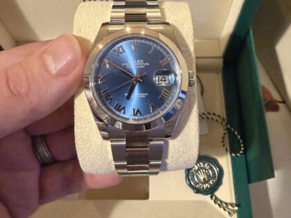 Rolex Datejust 41 Oyster M126300-0017 de 2025, avec boîte et papiers.