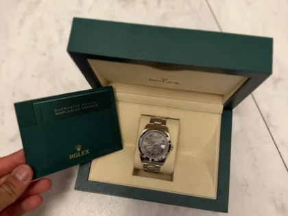 Rolex Datejust 41126300 41 mm Cadran Wimbledon Acier inoxydable - Boîte et papiers 2022