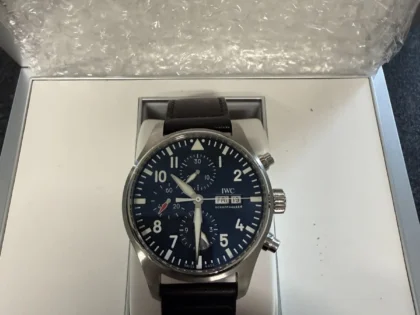 Montre homme IWC Pilot's Chronograph IW377714 Le Petit Prince, cadran bleu, 2019